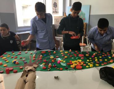 Mural & Trash Orchestra Activities - Salma Sayegh School