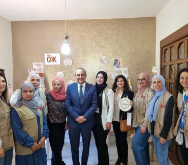 Visit from OIF Middle East Representation during Empowering Embroidery Training Visit from OIF Middle East Representation during Empowering Embroidery Training